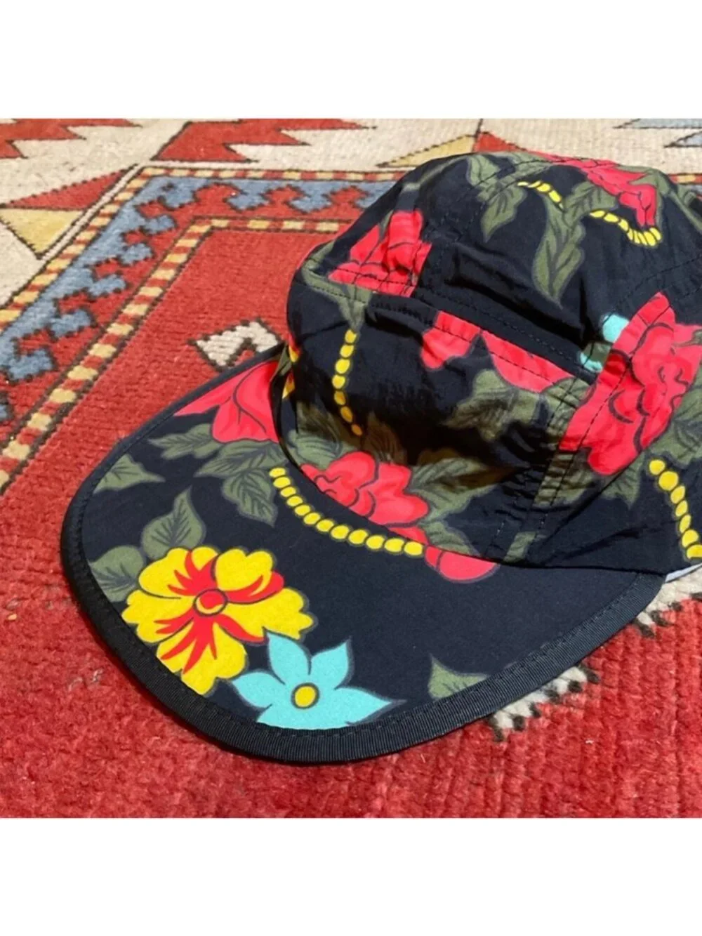 Patagonia Vintage RARE Duckbill Hawaiian 🌺 Floral Hat Unisex 90s Beach Surf